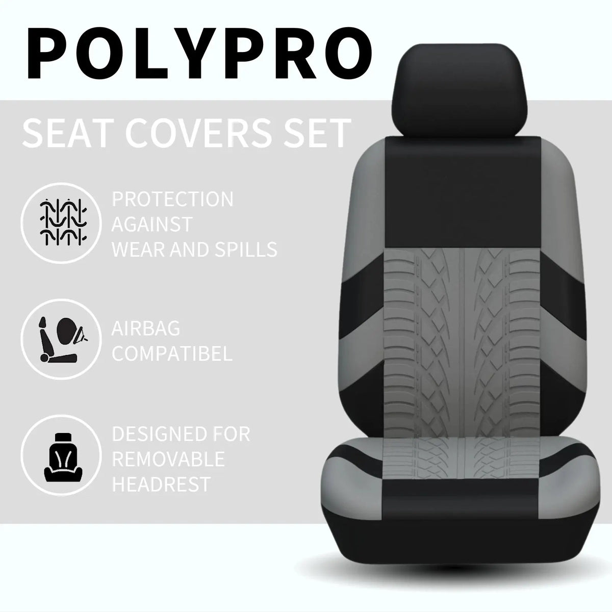 Auto Sitzbezüge Komplettset Universal für PKW SUV