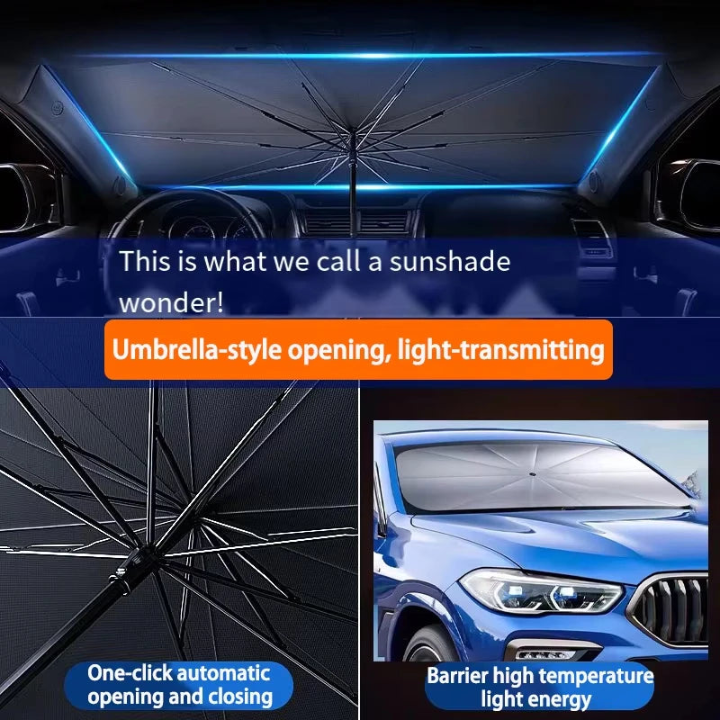 Auto Sonnenschutz Regenschirm Faltbar mit UV-Schutz