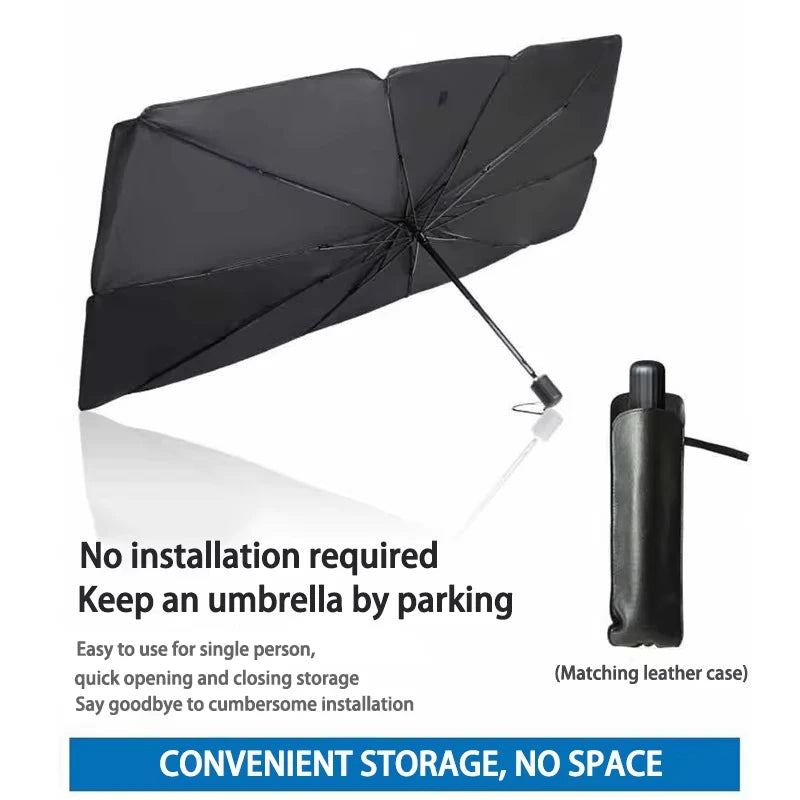 Auto Sonnenschutz Regenschirm Faltbar mit UV-Schutz
