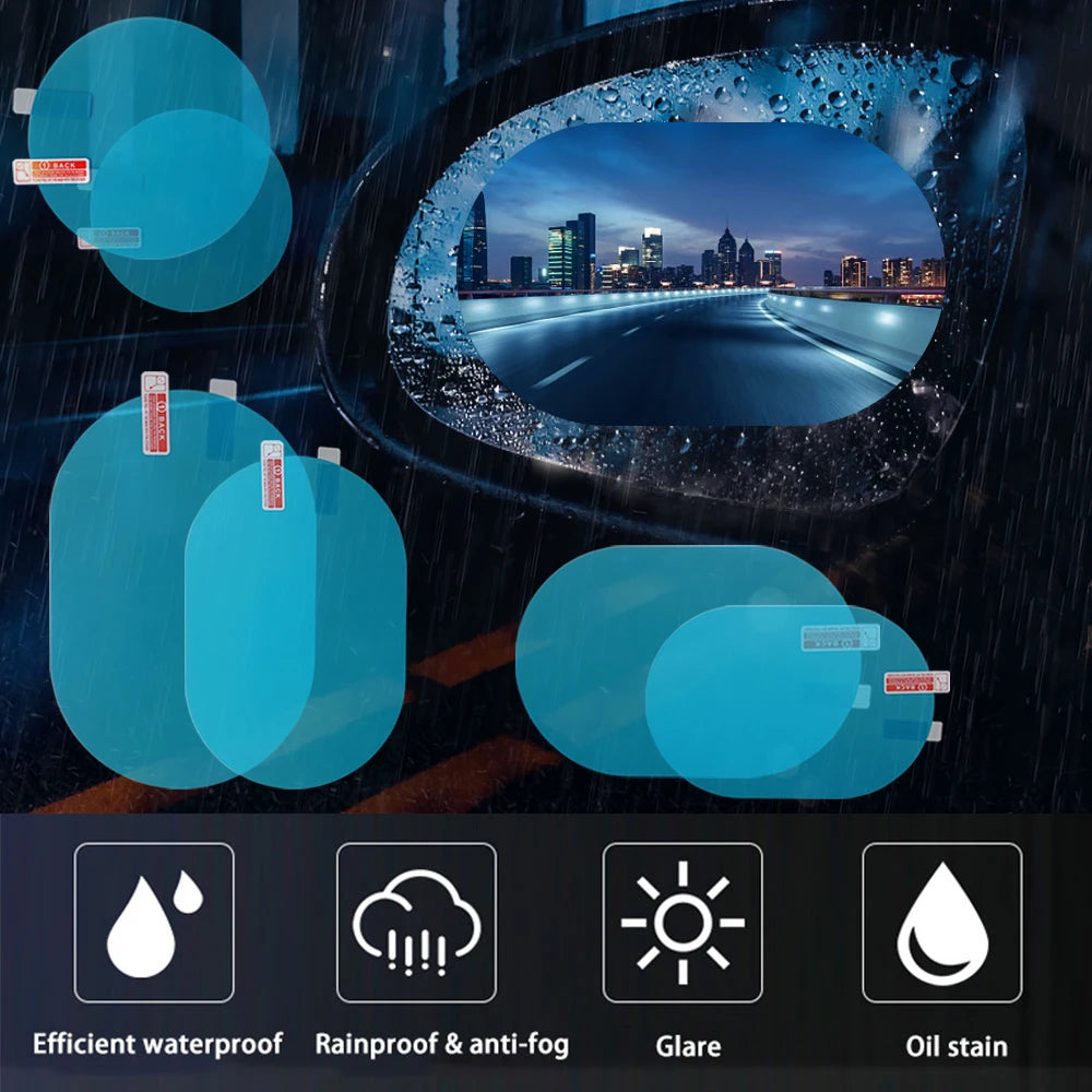Auto Seitenspiegel Schutzfolie Regenschutz Anti-Beschlag 2er-Set Universal
